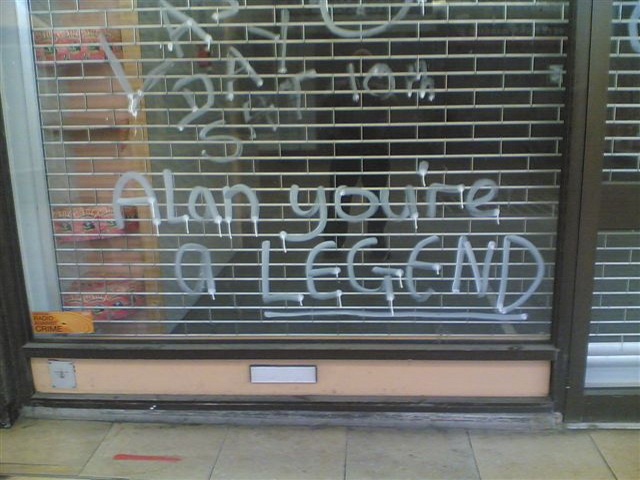 A sign seen on a shop in Bromley